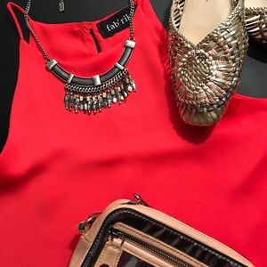 Orange Halter Fab’rik Dress